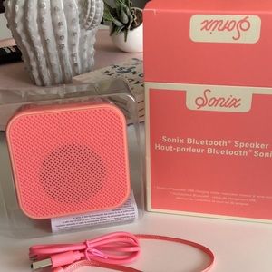 Pink Bluetooth speaker